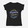 Making Potions And Regulating Emotions-Womens-V-Neck-Tee-tobefonseca