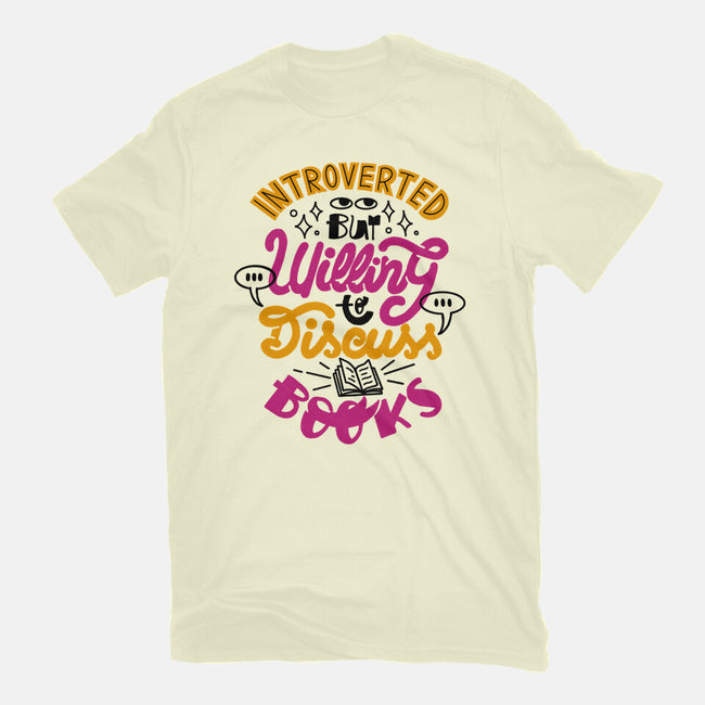 Willing To Discuss Books-Mens-Premium-Tee-tobefonseca