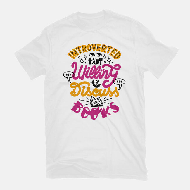 Willing To Discuss Books-Mens-Premium-Tee-tobefonseca