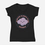 Always Sleepy Club Member-Womens-V-Neck-Tee-tobefonseca