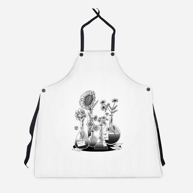 Science Flower Glassware-Unisex-Kitchen-Apron-tobefonseca