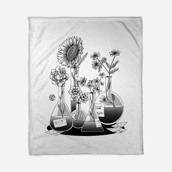 Science Flower Glassware-None-Fleece-Blanket-tobefonseca