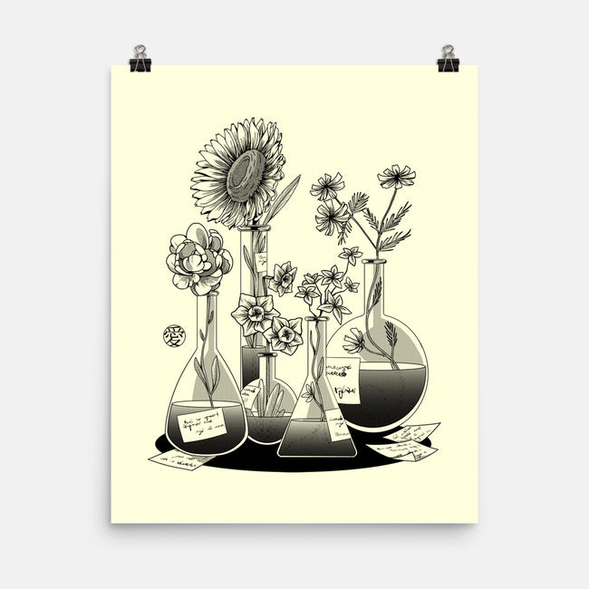 Science Flower Glassware-None-Matte-Poster-tobefonseca