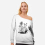 Science Flower Glassware-Womens-Off Shoulder-Sweatshirt-tobefonseca