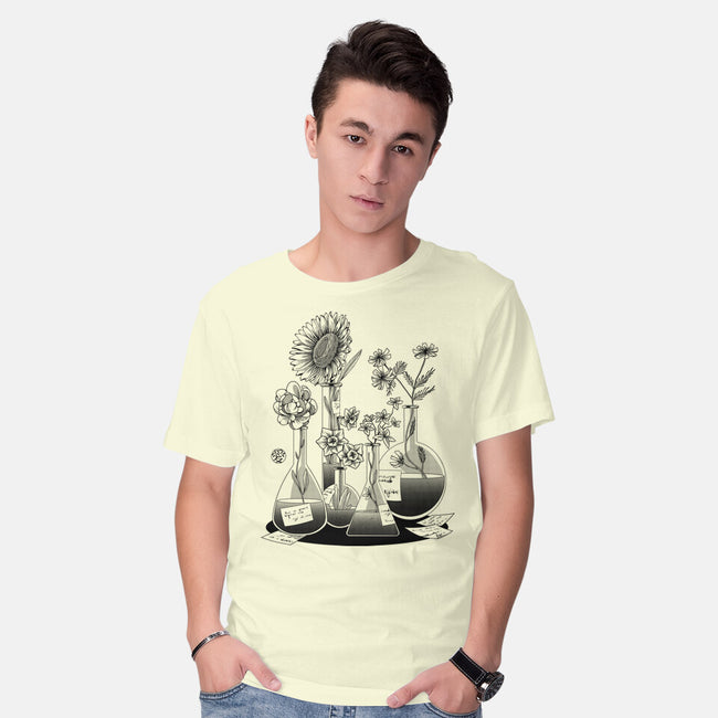 Science Flower Glassware-Mens-Basic-Tee-tobefonseca