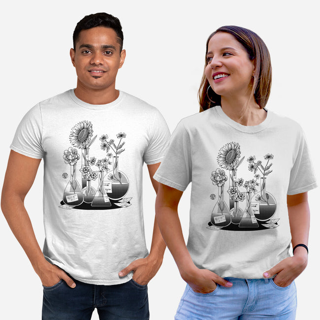 Science Flower Glassware-Unisex-Basic-Tee-tobefonseca