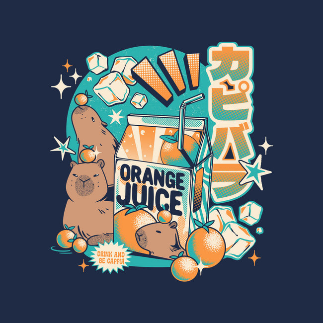 Capybara Japanese Orange Juice-Womens-Fitted-Tee-tobefonseca