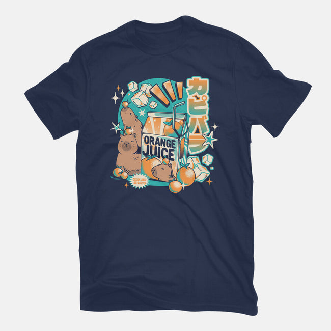 Capybara Japanese Orange Juice-Unisex-Basic-Tee-tobefonseca