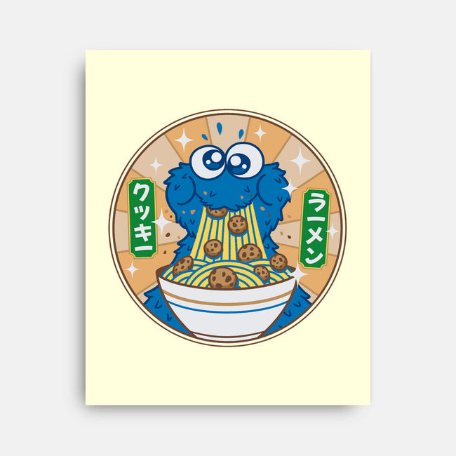 Cookie Ramen-None-Stretched-Canvas-Getsousa!