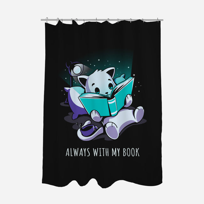 Always With My Book-None-Polyester-Shower Curtain-yumie