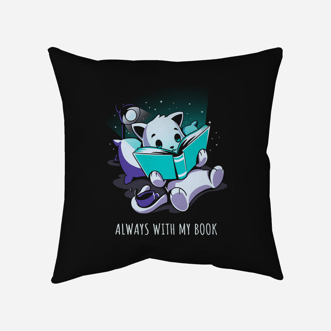 Always With My Book-None-Removable Cover w Insert-Throw Pillow-yumie