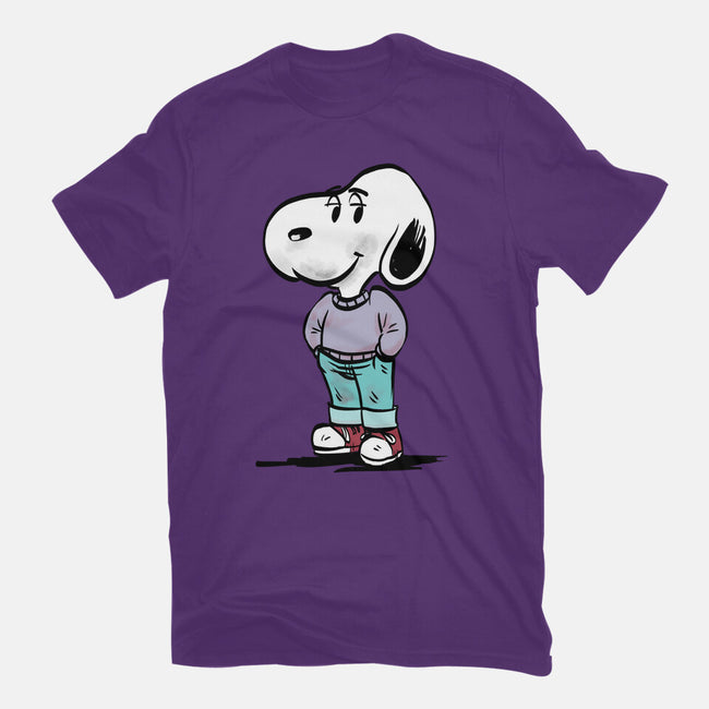 A Chill Beagle-Womens-Basic-Tee-zascanauta