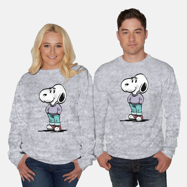 A Chill Beagle-Unisex-Crew Neck-Sweatshirt-zascanauta