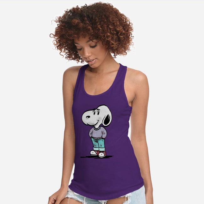 A Chill Beagle-Womens-Racerback-Tank-zascanauta