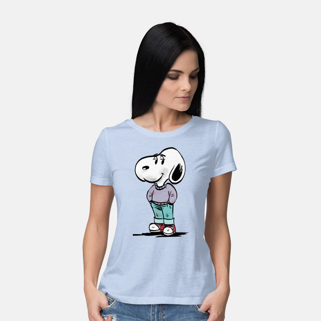 A Chill Beagle-Womens-Basic-Tee-zascanauta