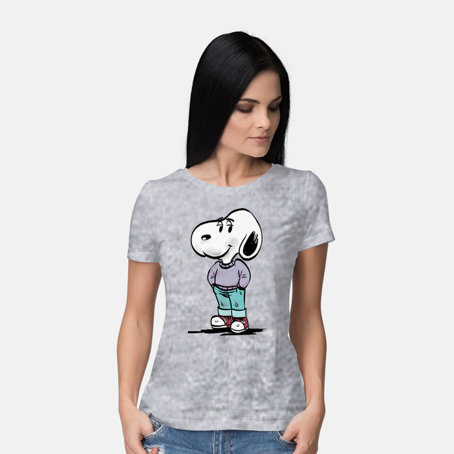 A Chill Beagle-Womens-Basic-Tee-zascanauta