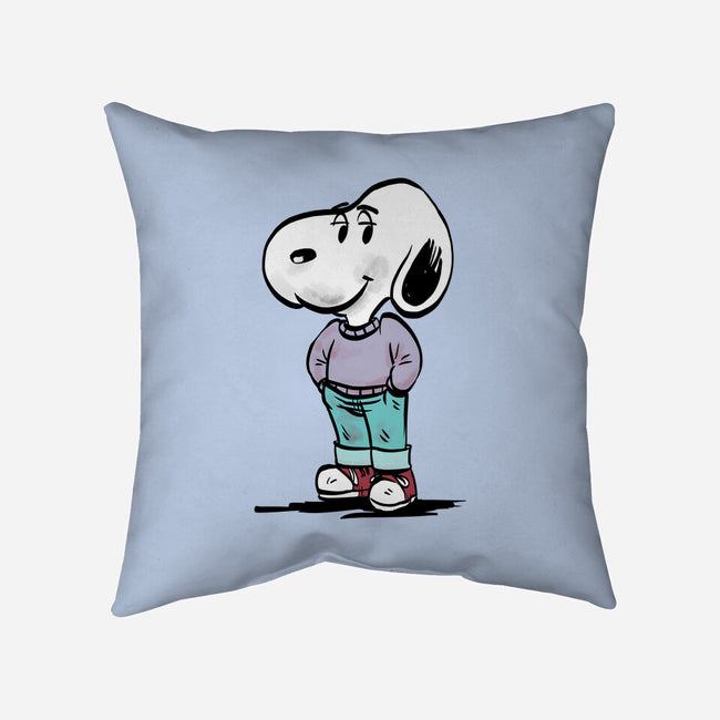 A Chill Beagle-None-Removable Cover w Insert-Throw Pillow-zascanauta