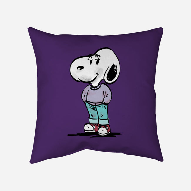 A Chill Beagle-None-Removable Cover w Insert-Throw Pillow-zascanauta