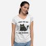 Have The Day You Deserve-Womens-V-Neck-Tee-kg07