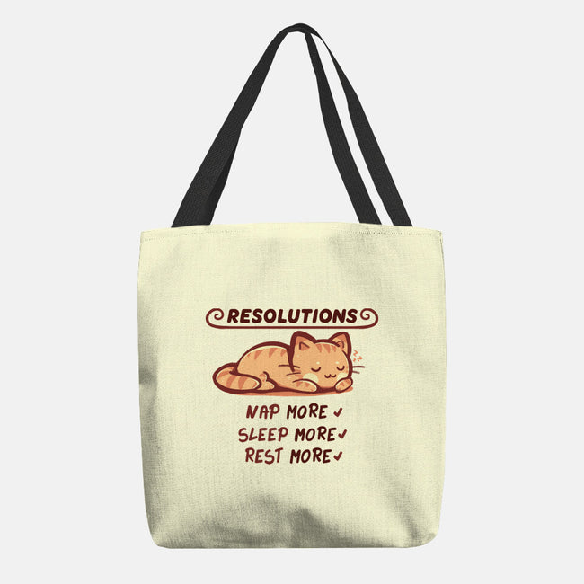 Resolution To Sleep-None-Basic Tote-Bag-TechraNova