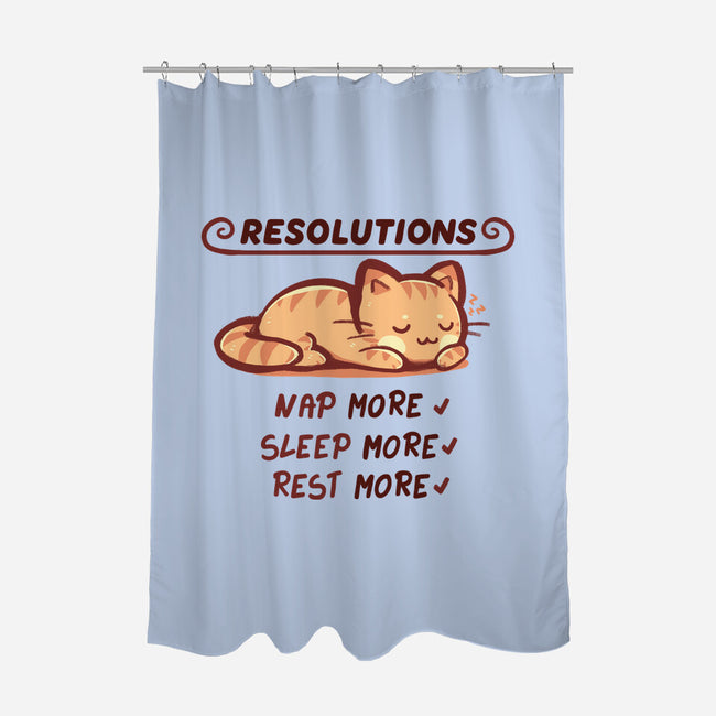 Resolution To Sleep-None-Polyester-Shower Curtain-TechraNova