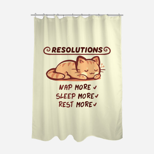 Resolution To Sleep-None-Polyester-Shower Curtain-TechraNova