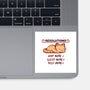 Resolution To Sleep-None-Glossy-Sticker-TechraNova