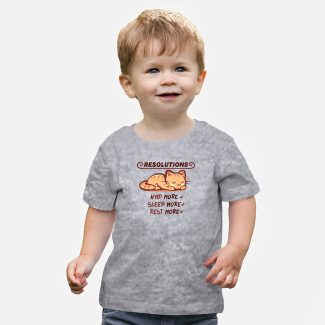 Resolution To Sleep-Baby-Basic-Tee-TechraNova