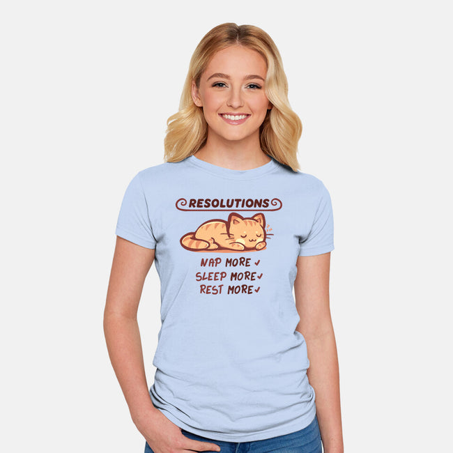 Resolution To Sleep-Womens-Fitted-Tee-TechraNova