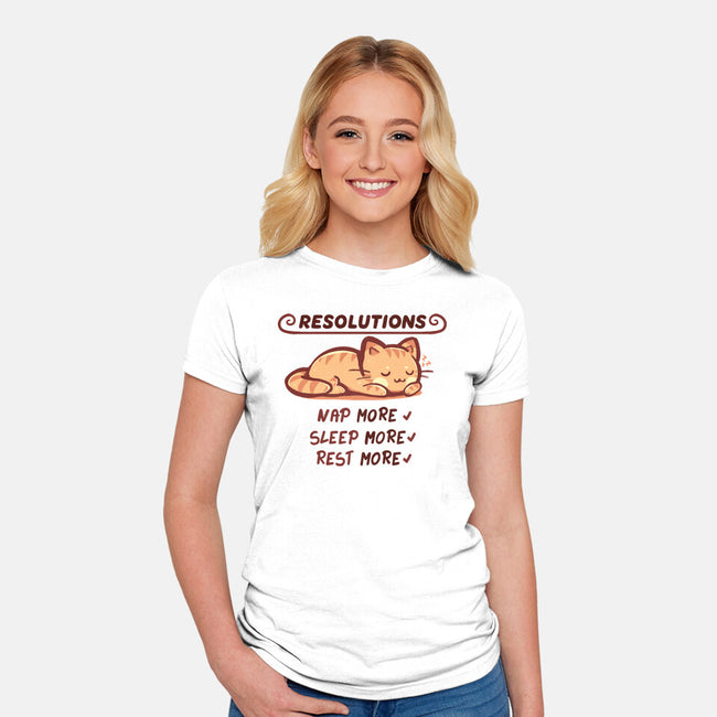 Resolution To Sleep-Womens-Fitted-Tee-TechraNova
