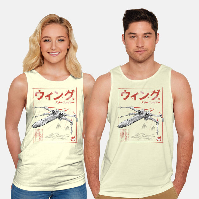 X-Wing Sumi-E-Unisex-Basic-Tank-Astrobot Invention