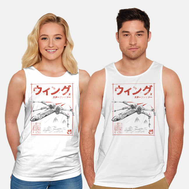 X-Wing Sumi-E-Unisex-Basic-Tank-Astrobot Invention