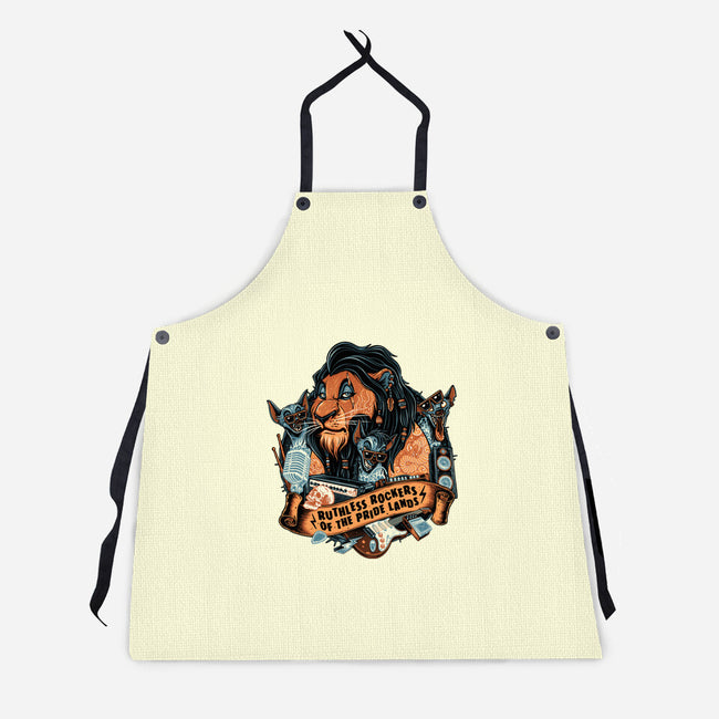 Ruthless Rockers-Unisex-Kitchen-Apron-glitchygorilla