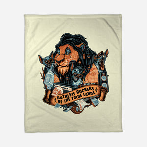 Ruthless Rockers-None-Fleece-Blanket-glitchygorilla