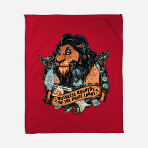 Ruthless Rockers-None-Fleece-Blanket-glitchygorilla