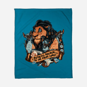 Ruthless Rockers-None-Fleece-Blanket-glitchygorilla