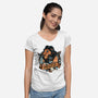 Ruthless Rockers-Womens-V-Neck-Tee-glitchygorilla