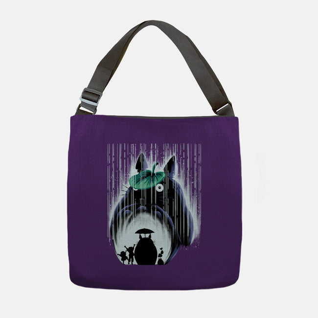 Rainy Neighborhood-None-Adjustable Tote-Bag-rmatix