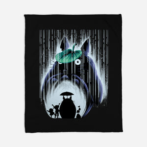 Rainy Neighborhood-None-Fleece-Blanket-rmatix