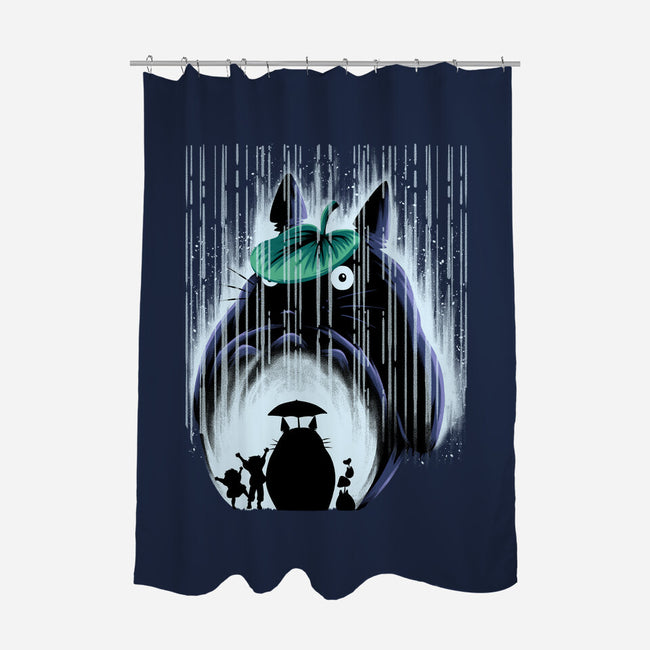 Rainy Neighborhood-None-Polyester-Shower Curtain-rmatix