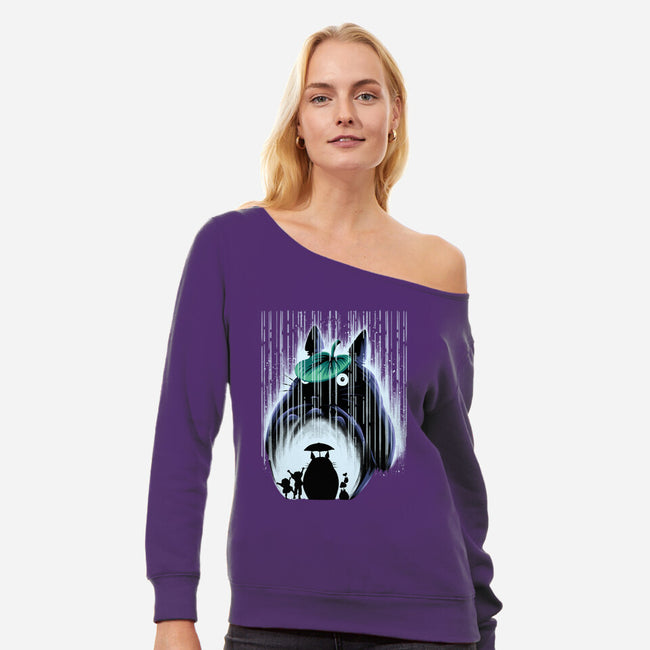 Rainy Neighborhood-Womens-Off Shoulder-Sweatshirt-rmatix