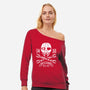 Aye Aye-Womens-Off Shoulder-Sweatshirt-teesgeex