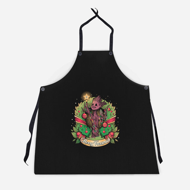 Merry Treesmas-Unisex-Kitchen-Apron-yumie