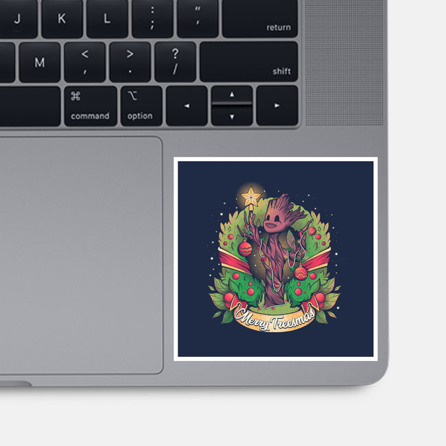 Merry Treesmas-None-Glossy-Sticker-yumie