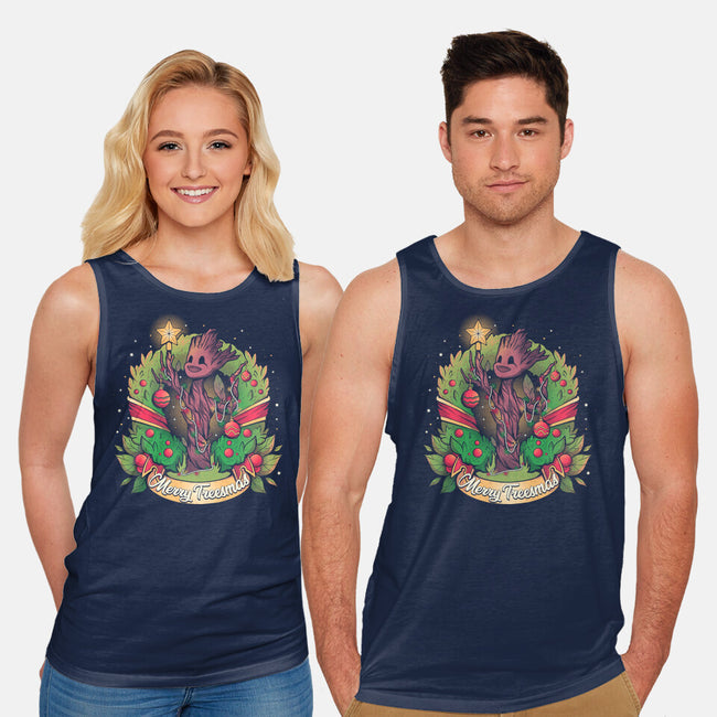 Merry Treesmas-Unisex-Basic-Tank-yumie