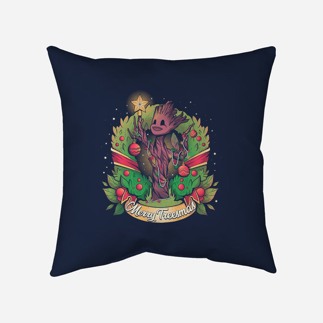 Merry Treesmas-None-Removable Cover w Insert-Throw Pillow-yumie