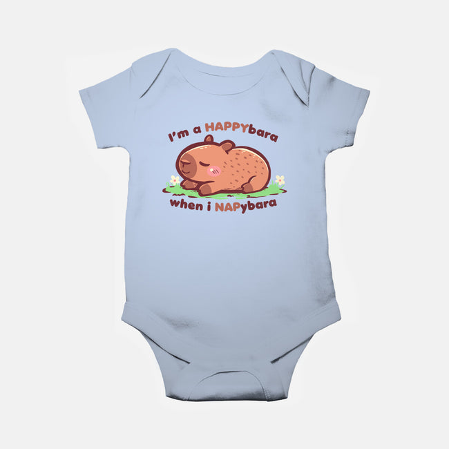 Happybara When I Napybara-Baby-Basic-Onesie-TechraNova