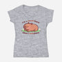 Happybara When I Napybara-Womens-V-Neck-Tee-TechraNova