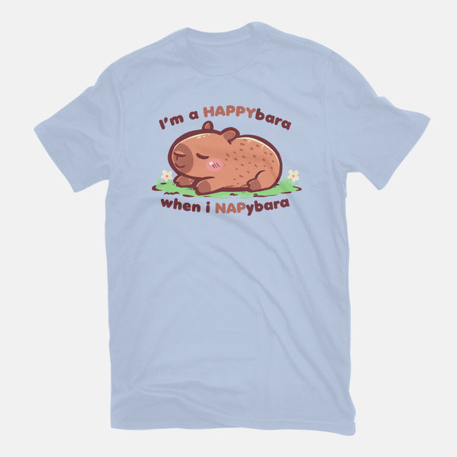 Happybara When I Napybara-Unisex-Basic-Tee-TechraNova