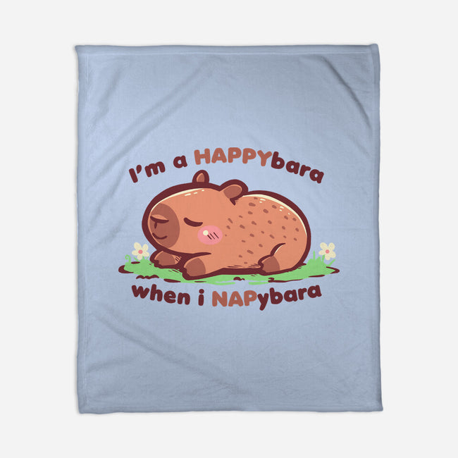 Happybara When I Napybara-None-Fleece-Blanket-TechraNova